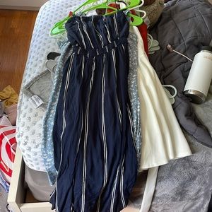 Strapless striped jumpsuit, TJMAXX, S